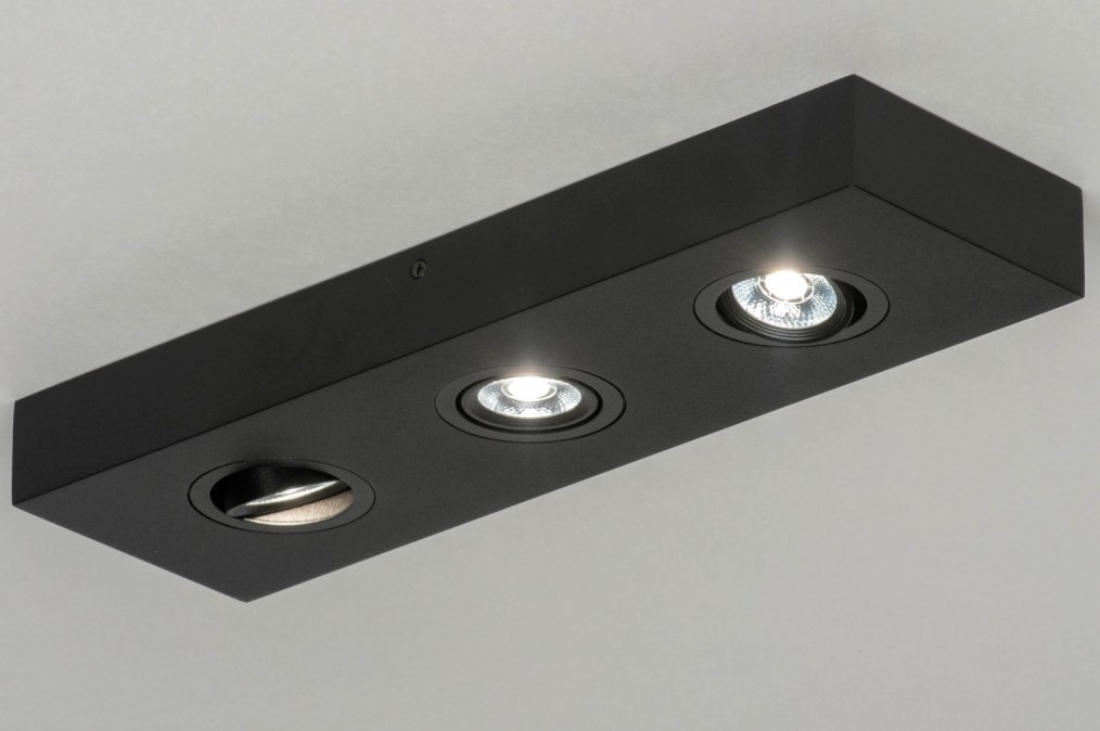 Stropní LED svítidlo Spot Quality Quadra 3 Black