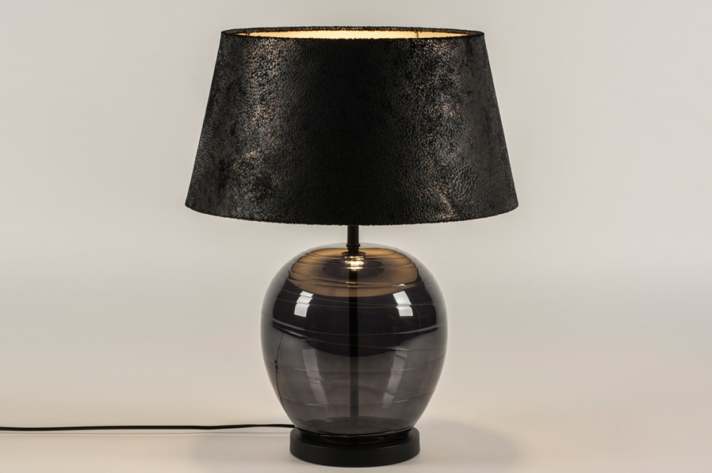 Stolní designová lampa Eleon Nero 58