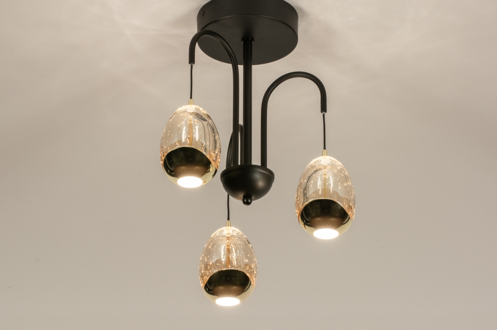 Stropní designové svítidlo Benelux Gold 3