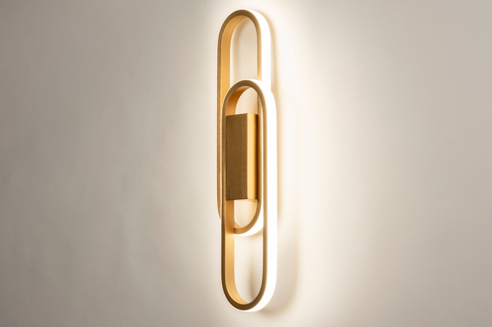 Nástěnné designové LED svítidlo Aret Duo Gold