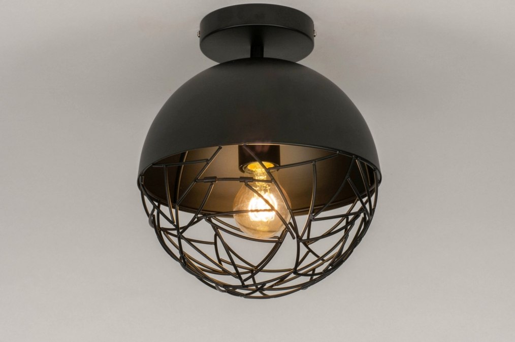 Stropní designové černé svítidlo Jessica Escape Nero