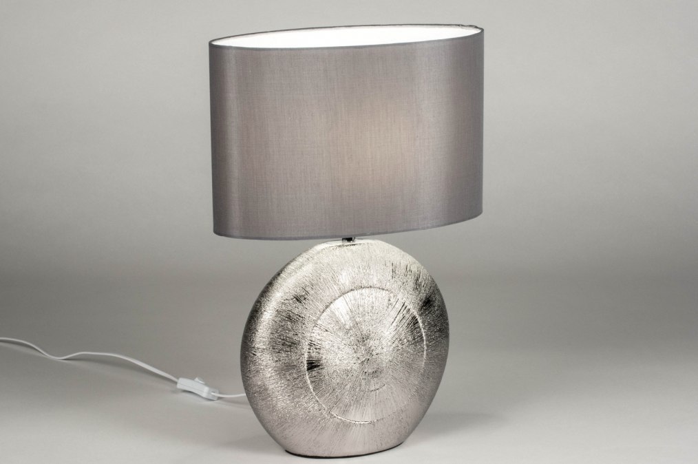 Stolní designová lampa Avrill Grey E