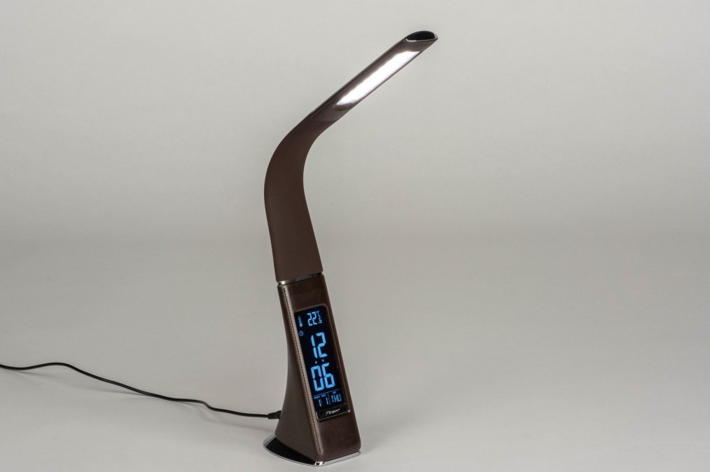Stolní designová LED lampa Tyax Brown
