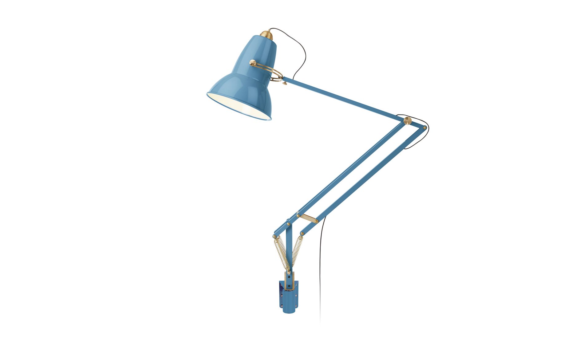 Nástěnná lampa Original 1227 Giant Messing Stau Blue