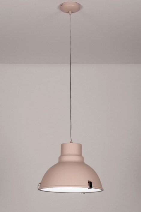 Závěsné růžové retro svítidlo Pinkbruin
