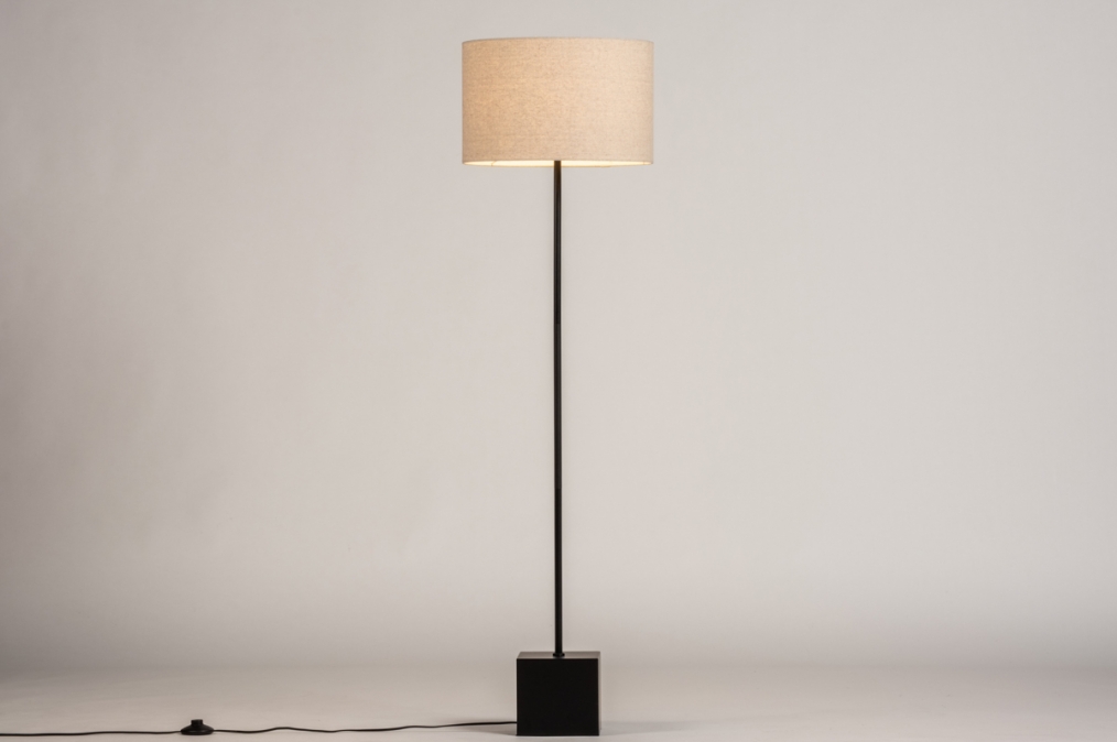 Stojací designová lampa Ventura Taupe and Black