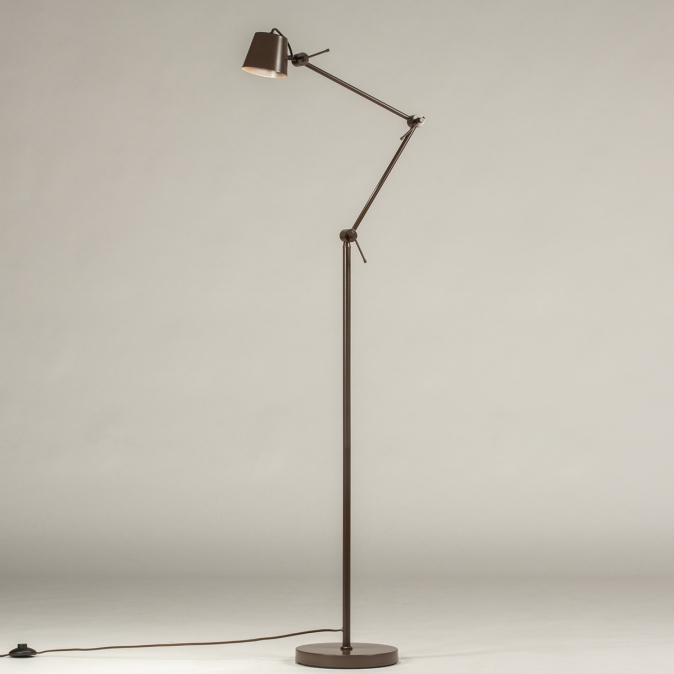 Stojací designová lampa Snap Fosca Brown