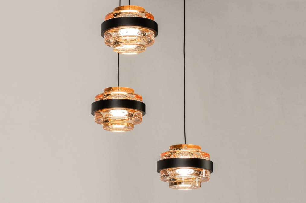 Závěsné LED svítidlo do obýváku Allicante Champagne