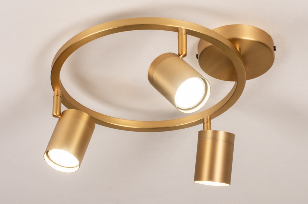 Stropní bodové svítidlo do ložnice Omega Spot 3 Gold