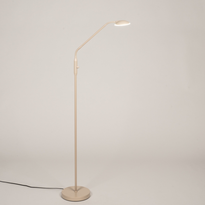 Stojací LED lampa se stmívačem Ellena Taupe