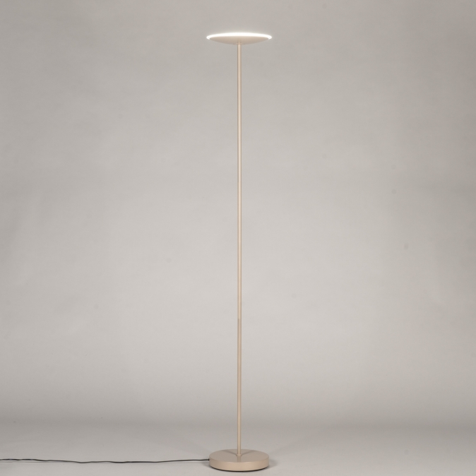 Stojací LED lampa se stmívačem Opus Taupe