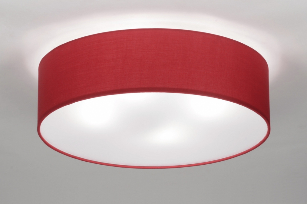 Stropní designové červené svítidlo Kissingen Red