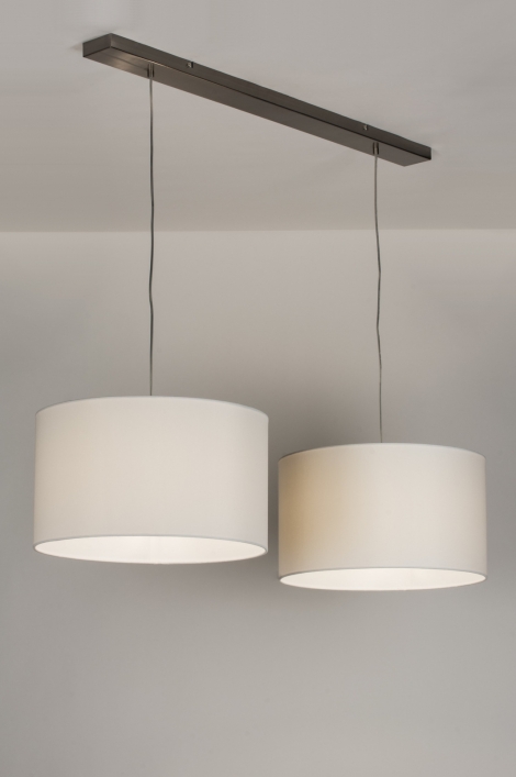 Závěsné designové bílé svítidlo Duo Bianco Unima 