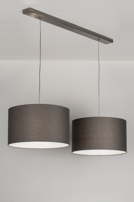 Závěsné designové šedé svítidlo Duo Grey Unima