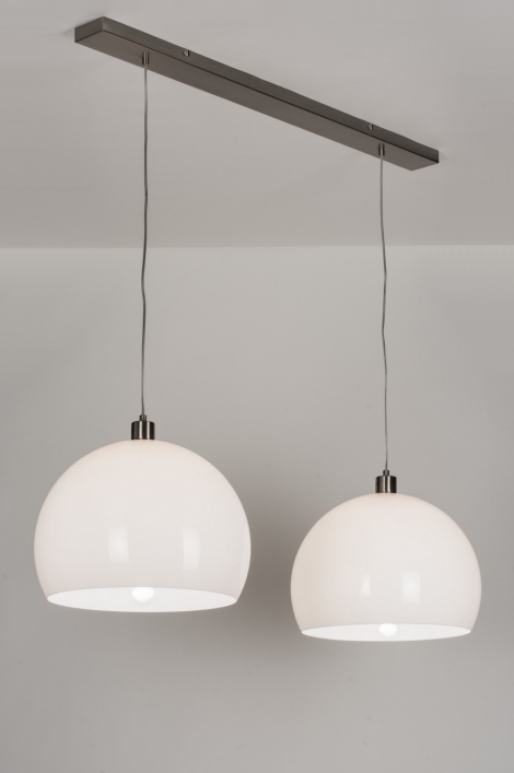 Závěsné designové bílé svítidlo Duo Luminale Unima
