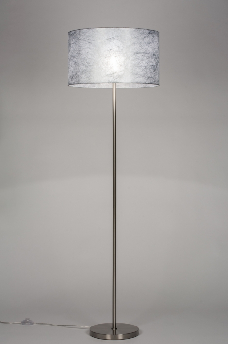 Stojací designová lampa Massimo Silver Look 