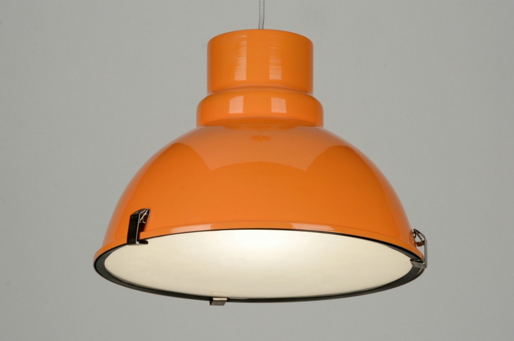 Závěsné oranžové retro svítidlo Orangebruinn