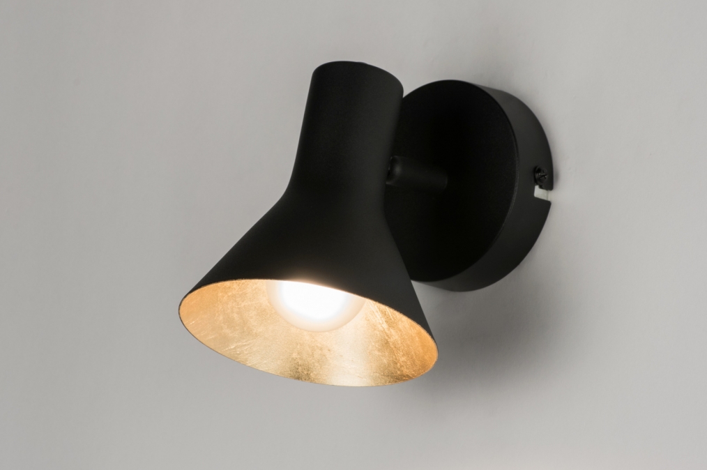 Stropní designové svítidlo Retro 60 Black and Gold 
