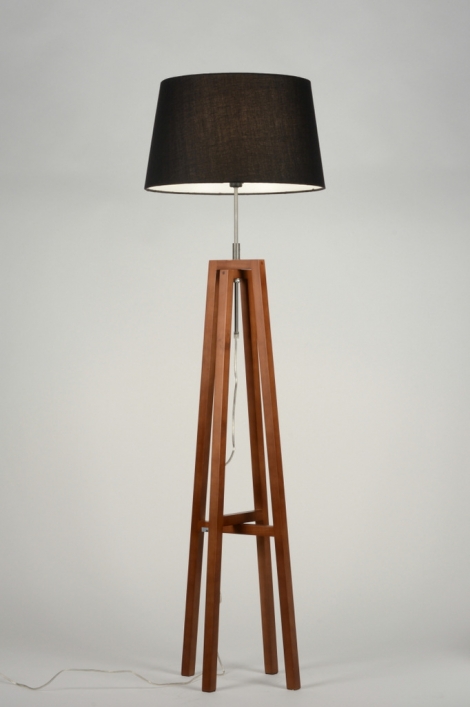 Stojací designová lampa Paola Nero and Brown 