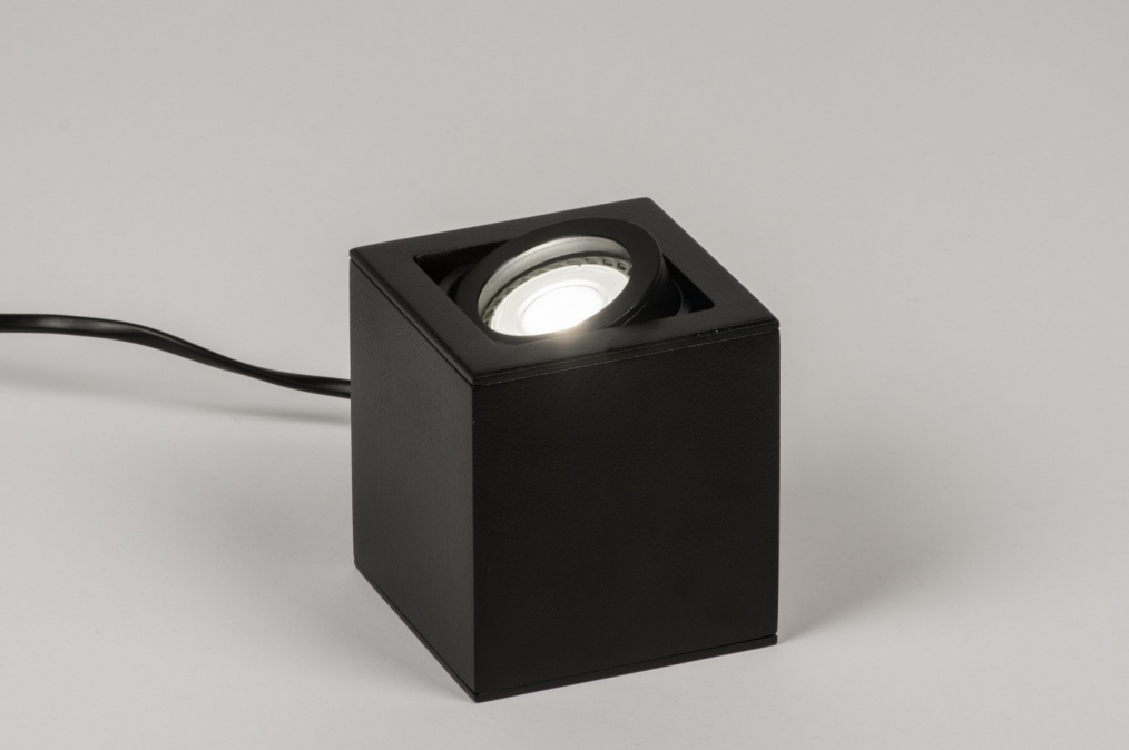 Stolní černá LED lampa Montgomery Black
