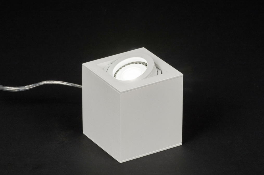 Stolní bílá LED lampa Montgomery White