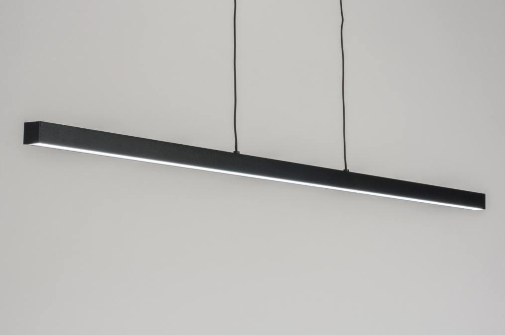 Závěsné designové černé LED svítidlo Corciano L Black
