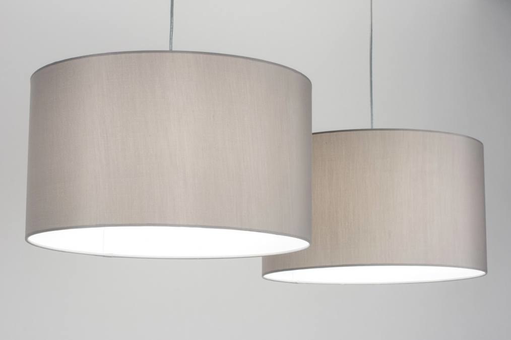 Závěsné designové šedé svítidlo Duo Yersey Unima