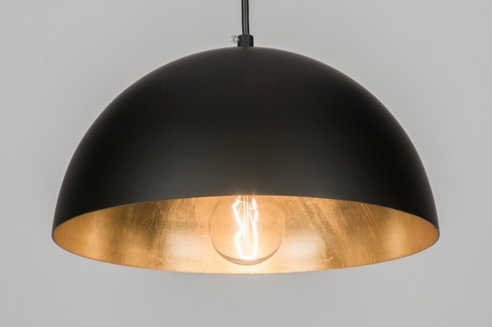 Závěsné designové svítidlo nad stůl Magna 30,5 Black and Gold 