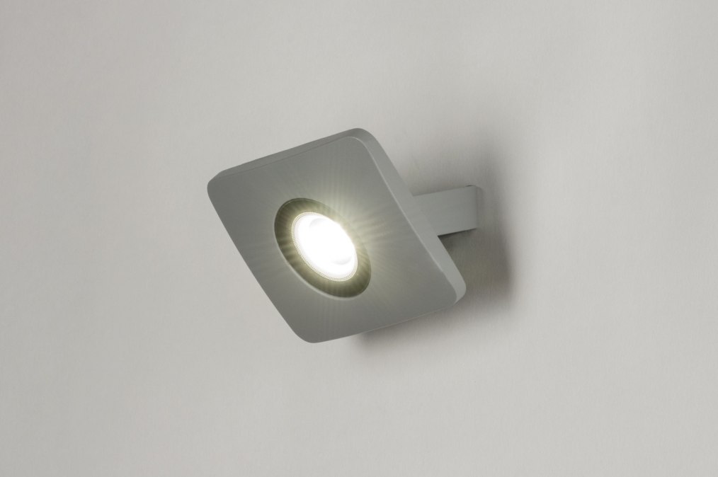 Nástěnné venkovní šedé LED svítidlo Jacopo Beton Q 