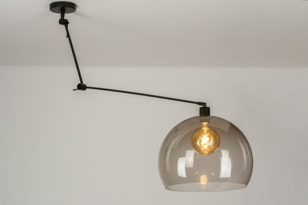 Závěsné designové svítidlo nad stůl Snap Light K Bottle and Black