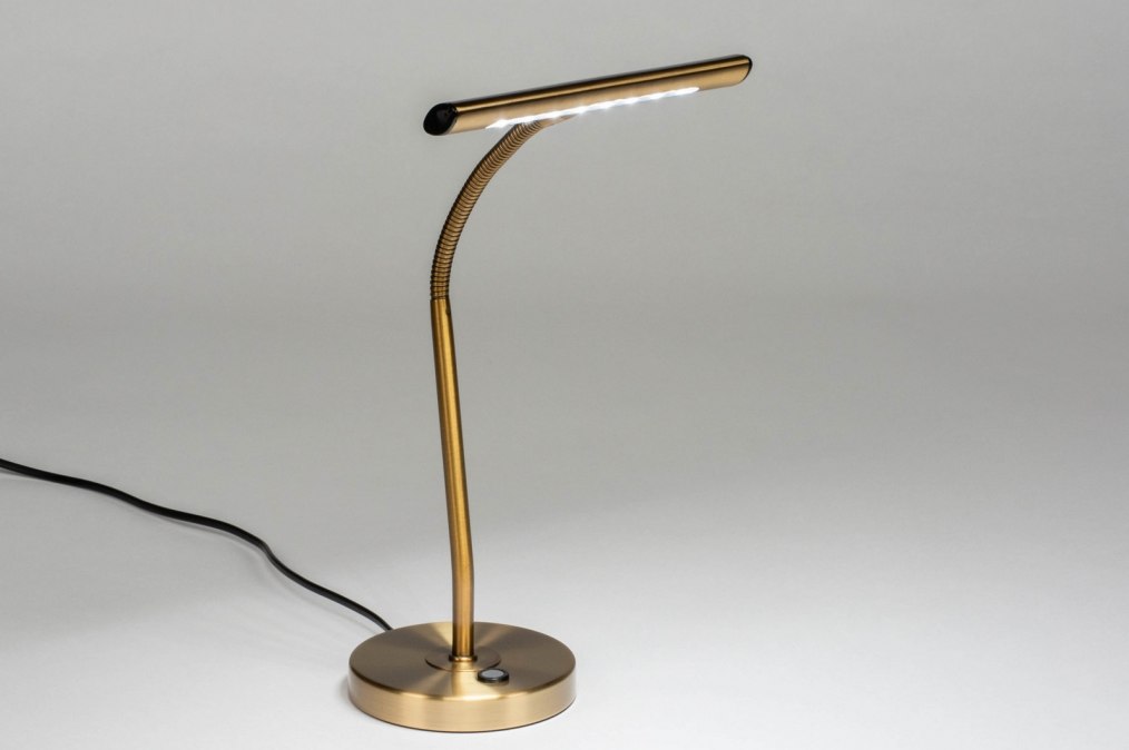 Stolní designová LED lampa Bank Retro Gold