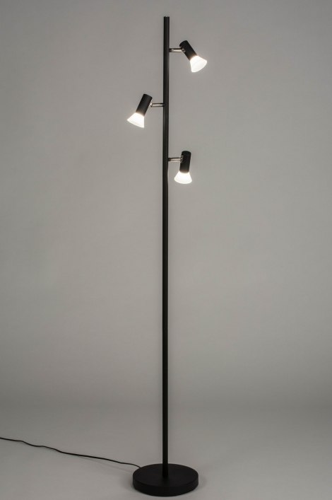 Stojací designová lampa Black Tom