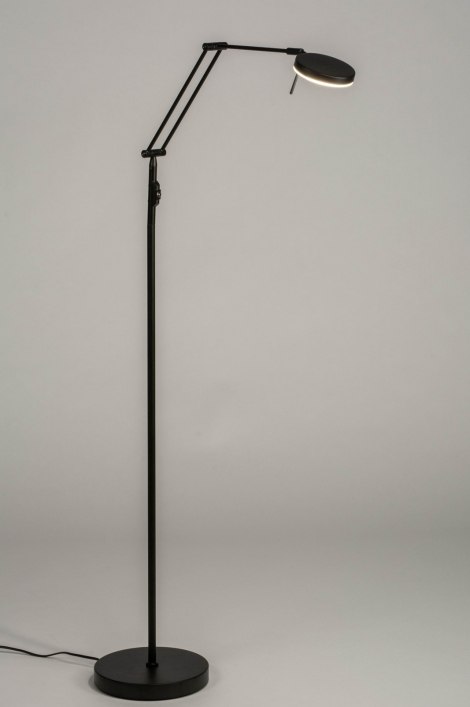 Stojací designová LED lampa Amenit Black