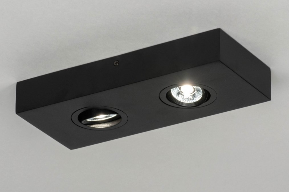 Stropní LED svítidlo Spot Quality Quadra 2 Black