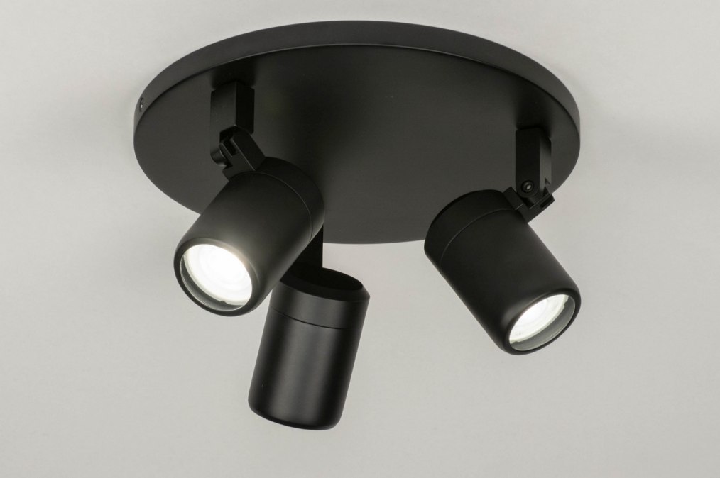 Stropní koupelnové bodové LED svítidlo Genova Black III