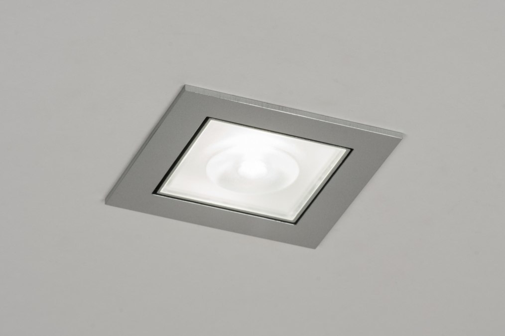 Zápustné koupelnové bodové šedé designové LED svítidlo Ariva Grey