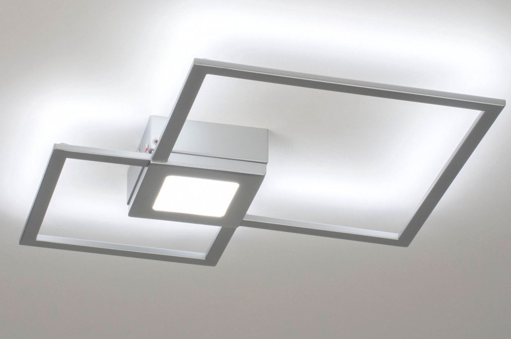 Stropní designové LED svítidlo Dualle Quadra Silver