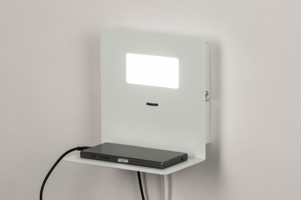 Nástěnné LED svítidlo Portal White USB
