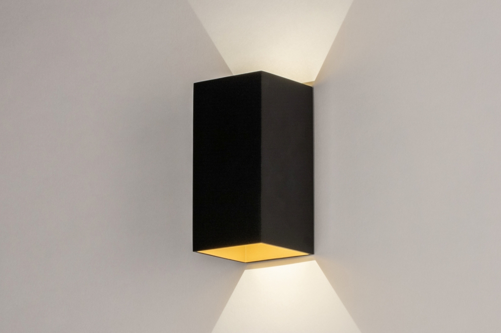 Venkovní nástěnné LED svítidlo Cortenno Black and Gold