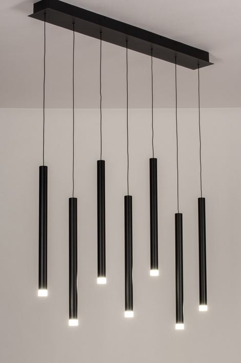 Závěsné designové LED svítidlo Milenium Black 7