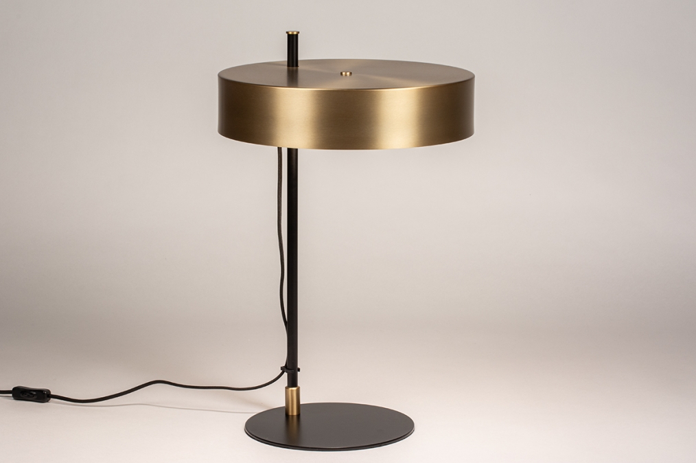 Stolní designová lampa La Viante Black and Gold X