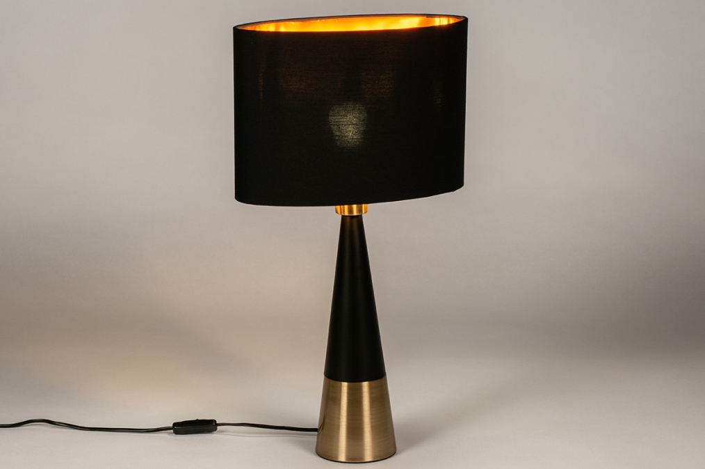 Stolní lampa Sion Black and Gold
