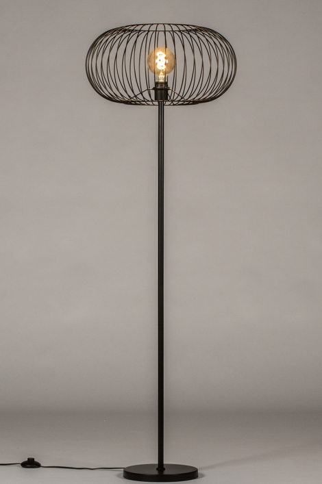 Stojací designová lampa Mayor Nero Classico