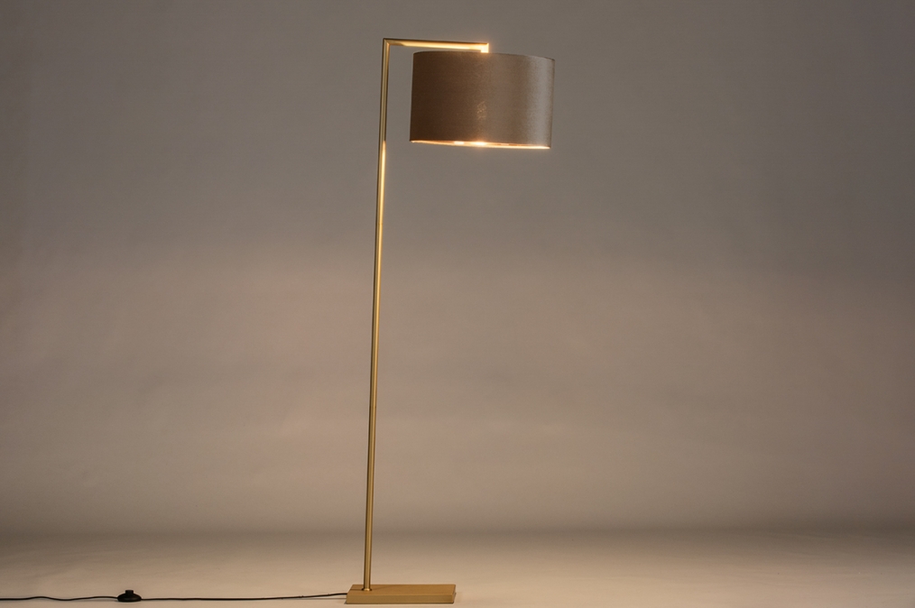 Stojací designová lampa Pallas Taupe Messe