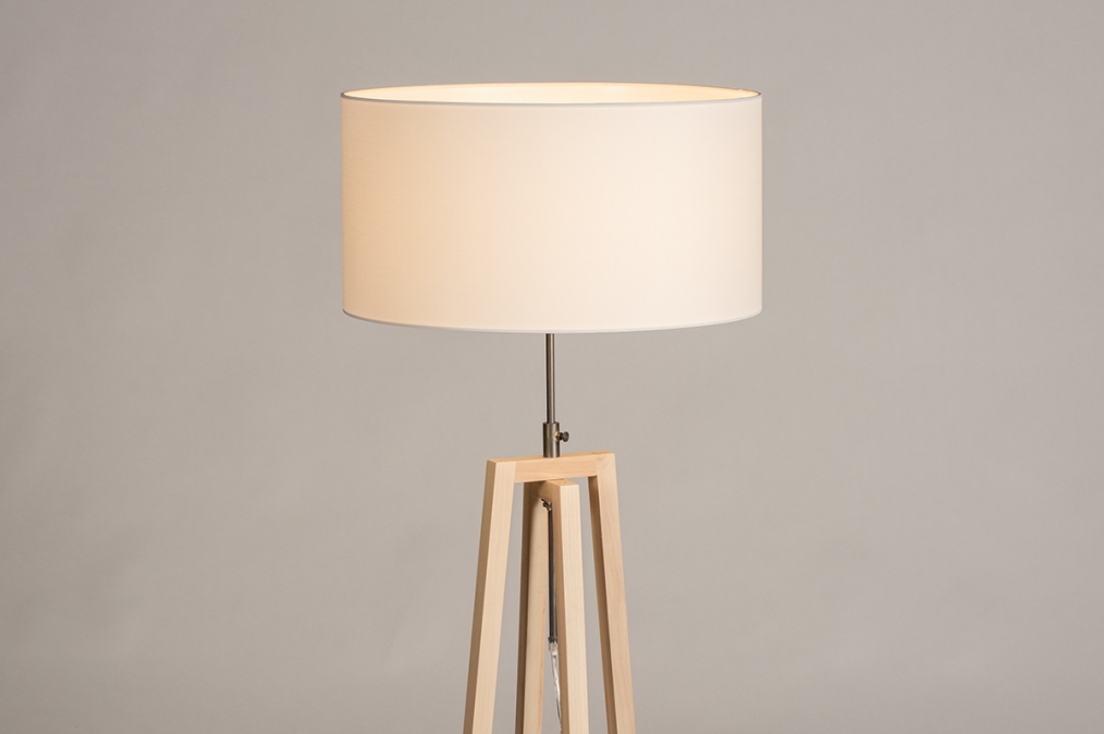 Stojací designová lampa Paola Bianco Maison and Natur Wood