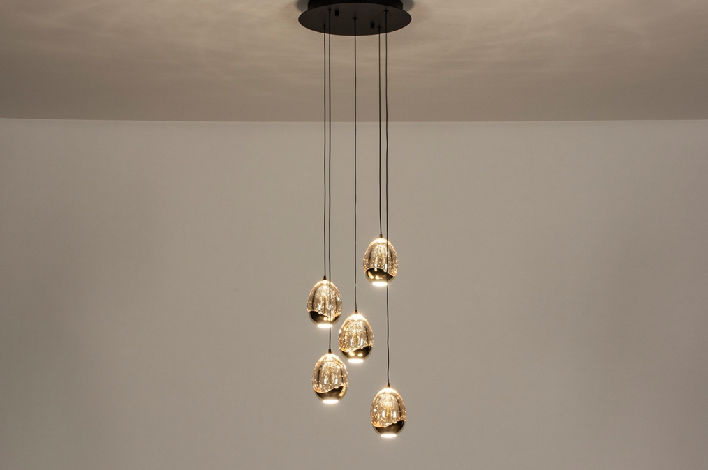Závěsné designové svítidlo Benelux Gold 5