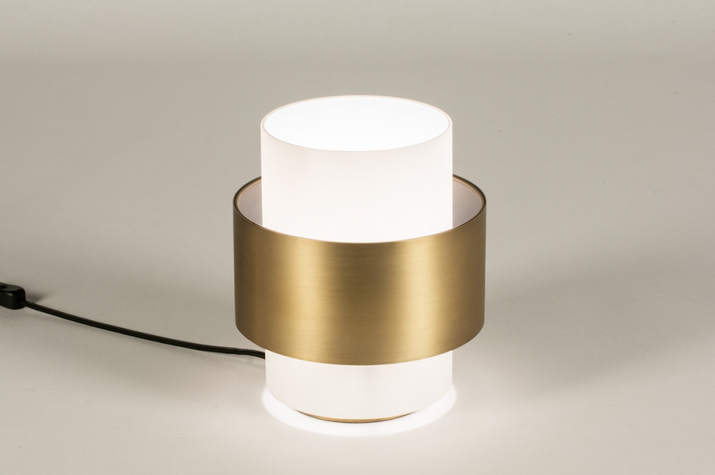 Stolní designová lampa Onyx Gold 