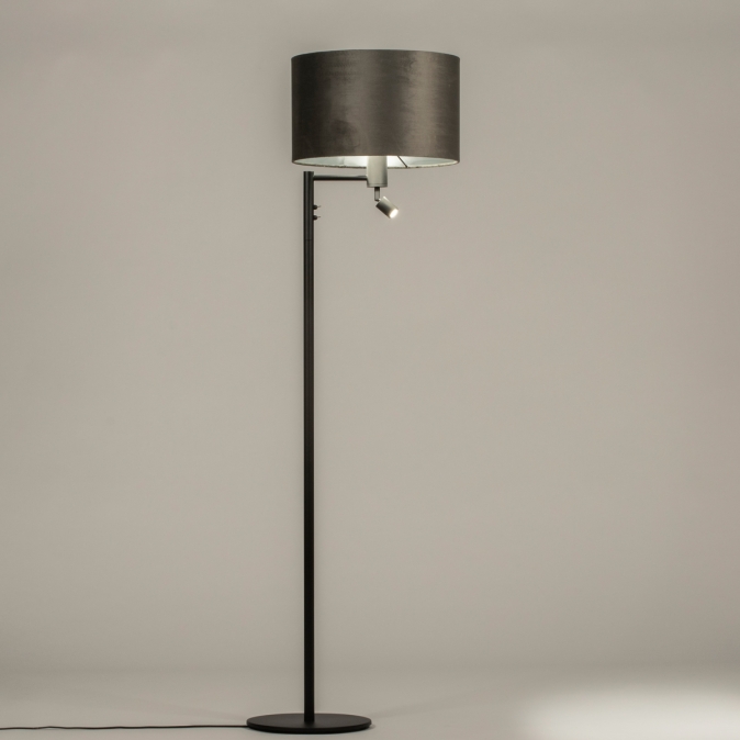 Stojací designová lampa La Ritelliote Black and Black