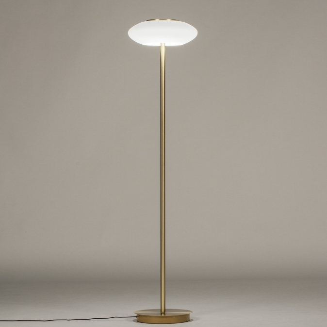 Stojací lampa Art Deco Smart Gold
