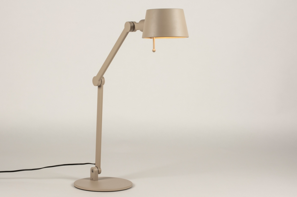 Stolní designová lampa Niki Taupe